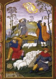 Illuminated manuscript,
France, 15th Century.

Annunciation to the Shepherds.

Book of hours “Tour et Taxis”.

Chateau of Chantilly.